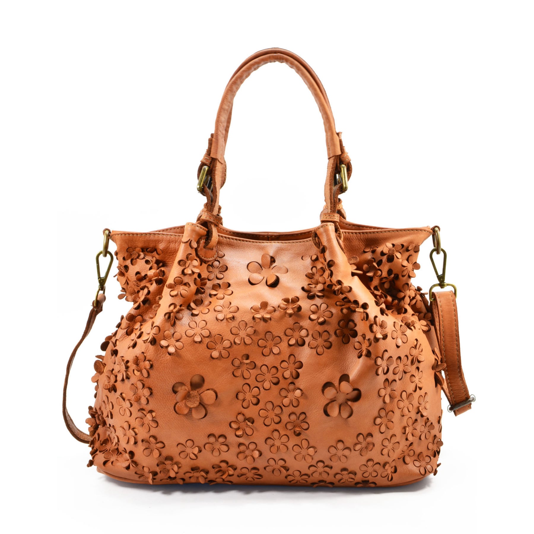 Copper tone Italian handbag made in Italy
